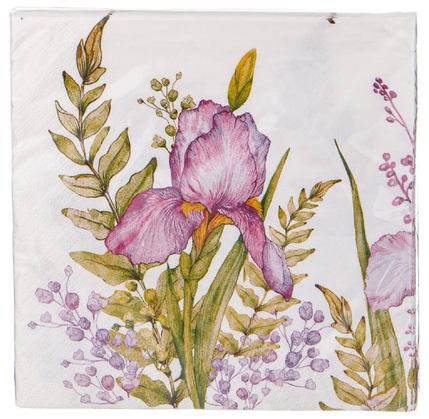 Dekorativ salfet Lefard Irises 20 ədəd