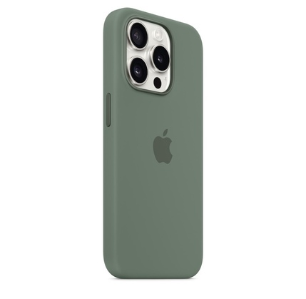 Çexol Apple iPhone 15 Pro Silicone Case with MagSafe - Cypress (MT1J3ZM/A)