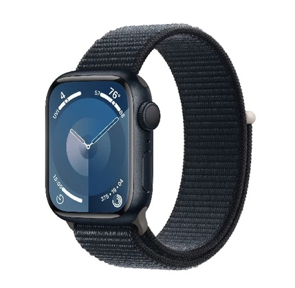 Smart saat Apple Watch Series 9 GPS, 41mm Midnight Aluminium Case With Midnight Sport Loop (MR8Y3QR/A)