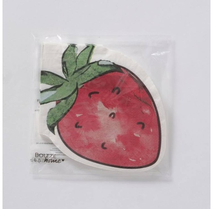 Dekorativ salfet Boltze Emily Strawberry 12 parça