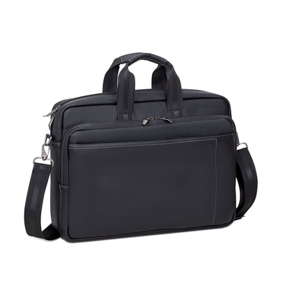 Notbuk üçün su keçirməyən çanta RIVACASE 8940 (PU) black full size Laptop bag 16" / 6