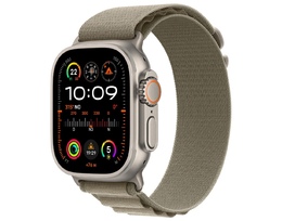 Smart saat Apple Watch Ultra 2 GPS + Cellular, 49mm Titanium Case With Olive Alpine - M (MREY3GK/A)