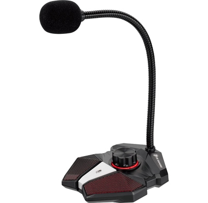 Mikrofon PC 2E GAMING MG-001, Omni, mini-jack/USB-A, LED, 1.5m, Black