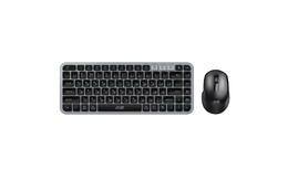 Simsiz klaviatura və kompüter siçanı seti 2E MK430 WL/BT, EN/UK/RU, grey-black