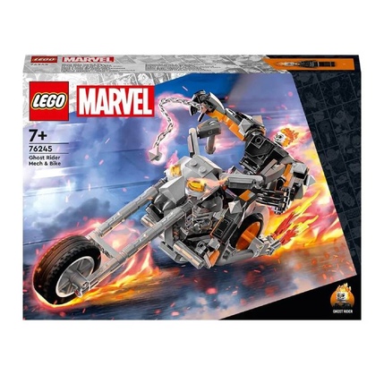 Lego Konstruktor Super Heroes Marvel: Ghost Rider-in Robotu Və Motosikleti