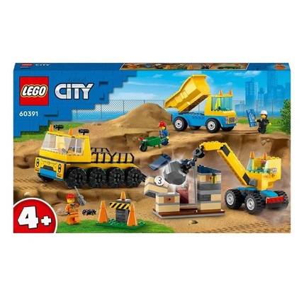 Lego Konstruktor City: Tikinti Maşınları Və Sökücü Top Kranı