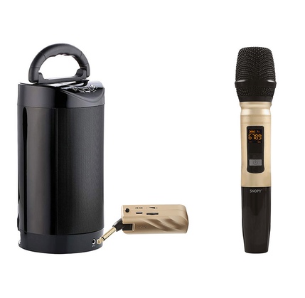 Mikrofon Snopy SN-U22 Gold UHF Kablosuz El Mikrofon
