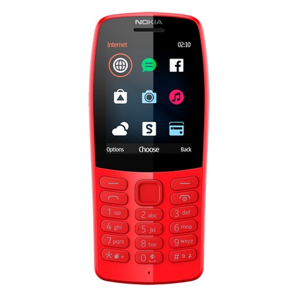 Telefon Nokia 210 DS Red (fənər + radio)