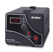Stabilizator SVEN VR-A1000(600W 170-275В 1CEE7/4 OUT 230V BLACK METAL)