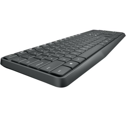 Simsiz klaviatura və kompüter siçanı Logitech MK235   GREY - RUS - 2.4GHZ - INTNL - (GREY KEYS GREY BTM)