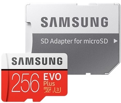 SAMSUNG microSD, Grade 1, Class 10, 256 GB