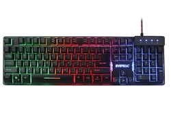Klaviatura Everest KB-GX9 Black USB Rainbow Color Backlit US Layout Standard Gaming Keyboard