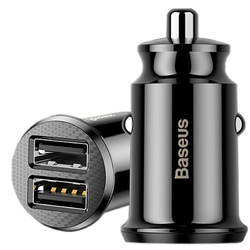 BASEUS CAR CHARGER DUAL USB 3.1A BLACK