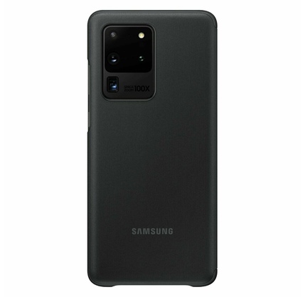Smart Clear View Cover for Galaxy S20 Ultra, black (EF-ZG988CBEGRU)