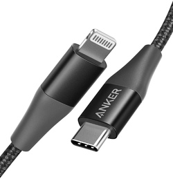 ANKER POWERLINE+II USB-C TO LIGHTNING CABLE 0.9M BLACK