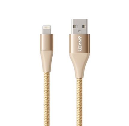 Kabel ANKER POWERLINE+II LIGHTNING USB 0.9M GOLD