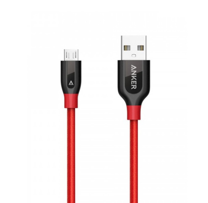 Kabel ANKER A8142 USB MICRO 0.9m RED