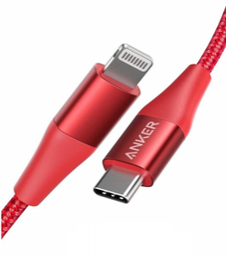 Kabel ANKER POWERLINE+II USB-C TO LIGHTNING 0.9M RED