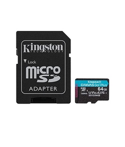 Yaddaş kartı KINGSTON 64G microSD Go Plus 170R V30 (SDCG3/64GB-N)