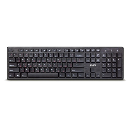 Simsiz klaviatura SVEN KB-E5800W black, SV-017026