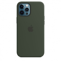 Apple iPhone 12 Pro Max Silicone Case with MagSafe - Cypress Green- MHLC3ZM/A
