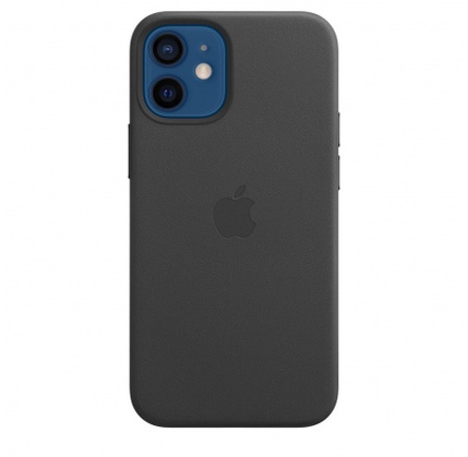 Çexol iPhone 12 mini Leather Case with MagSafe - Black - MHKA3ZM/A