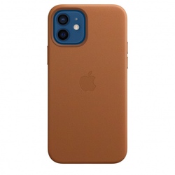 Çexol Apple iPhone 12/12 Pro Leather MagSafe Saddle Brown - MHKF3ZM/A