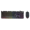 Klaviatura və kompüter siçanı Rampage KM-RX9 BLACK USB Rainbow Keyboard Gaming