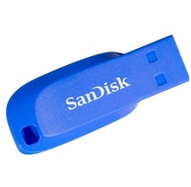 Fleş toplayıcı SanDisk Cruzer Blade 32GB ELECTRIC BLUE (SDCZ50C-032G-B35BE)