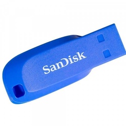 Fleş toplayıcı SanDisk Cruzer Blade 32GB ELECTRIC BLUE (SDCZ50C-032G-B35BE)