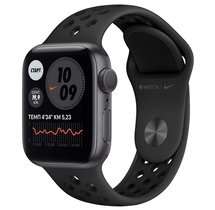 Apple Watch Nike Series 6 GPS, 40mm NFC Space Gray Aluminum Case (M00X3GK/A)