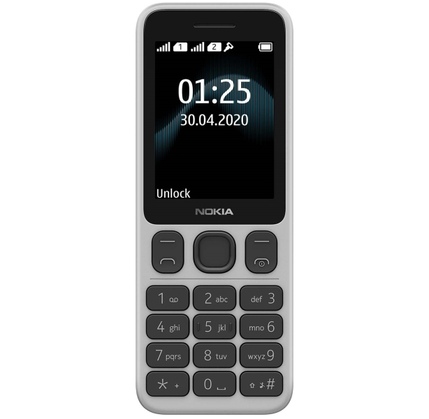 Telefon Nokia 125 DS White (fənər + radio)