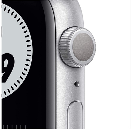 Smart saat Apple Watch Series 6 Nike GPS, 44mm NFC Silver Aluminum Case (MG293UL/A)