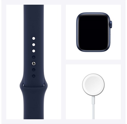Apple Watch Series 6 GPS, 40mm Blue Aluminum Case (MG143UL/A)