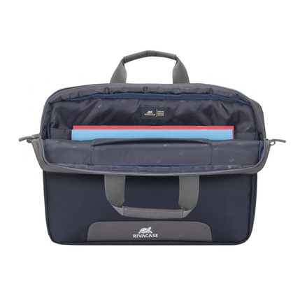 Notbuk üçün çanta RIVACASE 7737 STEEL blue/grey Laptop bag 15.6"